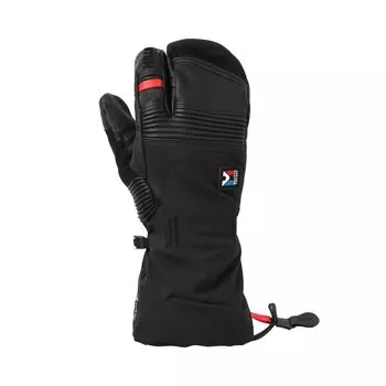 Перчатки для скалолазания Trilogy Icon Перчатки с тремя пальцами TRI ICON 3 FGR GTX GLOVE S [Millet] Gore-Tex мужские черные-черные (НОВЫЙ ЛОГОТИП)