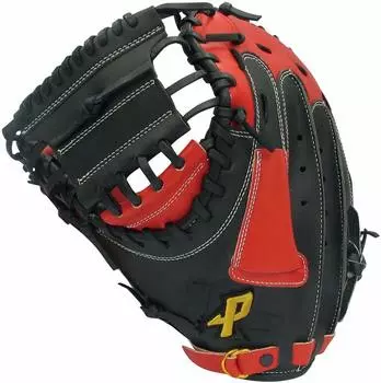 Перчатки для софтбола SAKURAI PROMARK General для ловцов и игроков первой базы Thumb Revolution 3 Ball Black x Red Orange No. PCMS-4823RH