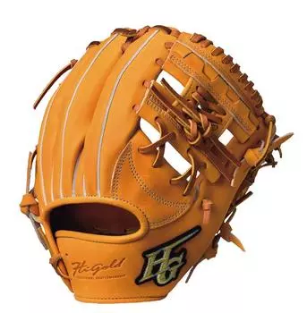 Перчатки для софтбола Shinkyoku Series KKG5004L для второго темно-оранжевого x бежевого левого питчера Hi-GOLD Baseman/Shortstop для правой руки