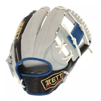 Перчатки для софтбола ZETT, бейсбольные перчатки Infielder General Prostatus CS x BRGB32360-1525 (Серо-голубой/FF/Мужской)