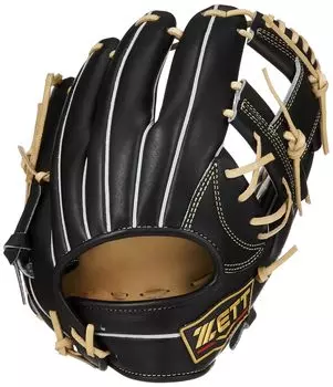 Перчатки для софтбола ZETT Prostatus SE Kenta Imamiya, цвет черный x пастельно-коричневый BRGB765S, второй/короткий (1932 год) Правша