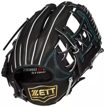 Перчатки для софтбола ZETT Zero One Stage Second Short Black Right Throw BJGB71500S для мальчиков (1900) чёрный