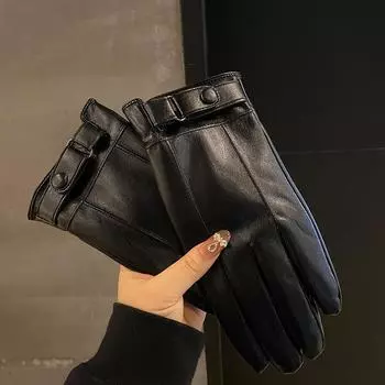 Перчатки для сохранения тепла зимой для мужчин, для езды и вождения, плюс бархат, утолщенные, водонепроницаемые и ветрозащитные, тонкие, для сенсорного экрана мотоцикла, новый стиль one size fits all