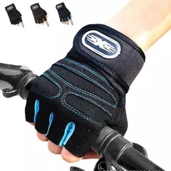 Перчатки для тяжелой атлетики. Перчатки с полной защитой ладоней. Перчатки для тренировок. Перчатки для тренировок в тренажерном зале. Велосипедные упражнения. Дышащие, суперлегкие мужские и женские перчатки. M чёрный