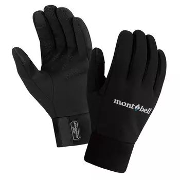 Перчатки для треккинга Windstopper черные Mont-bell [mont-bell] мужские (BK) #1118474 (L) чёрный
