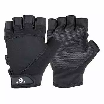 Перчатки для тренировок adidas Performance Aero Lady Material (Впитывание пота, Быстрое высыхание, Влагопроницаемость, Удержание тепла) Черный М ADGB-13124