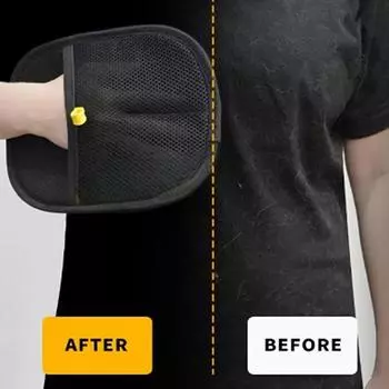 Перчатки для удаления электростатической шерсти домашних животных, двухсторонние перчатки для ухода за домашними животными, двухсторонняя двунаправленная щетка, липкий артефакт для волос One Size