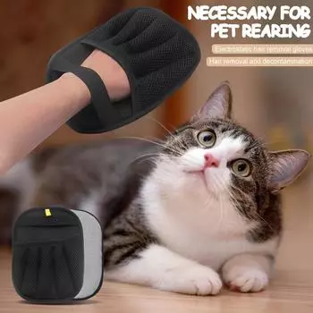 Перчатки для удаления шерсти домашних животных, Электростатическое устройство для удаления шерсти домашних животных, Многоразовые простыни для кроватей собак и кошек, диванов, одежды, ковров, автомобильных сидений One Size