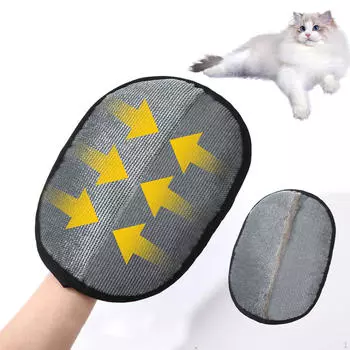 Перчатки для удаления шерсти домашних животных Собака Кошка 19,5x17см Уход Мебель Чистка Варежки