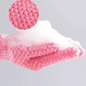 Перчатки для ванны, чистящие перчатки для душа, перчатки для ванны, спа-пена, растирание грязи, пилинг, отшелушивающие перчатки, массажные перчатки для купания, принадлежности для ванной комнаты синий