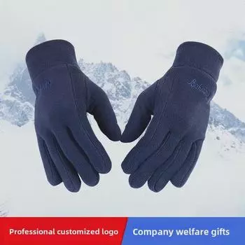 Перчатки для велоспорта Bohang Winter - теплый флис, толстый бархат для защиты от холода Women s; One Size чистый/чёрный