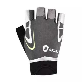 Перчатки для велоспорта на открытом воздухе для мужчин, весна и лето, фитнес, нескользящие, дышащие, холодный шелк, половина пальцев для женщин M