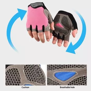 Перчатки для велоспорта с полупальцами Дышащие нескользящие спортивные перчатки без пальцев Перчатки для велоспорта Перчатки унисекс тактические Перчатки для велоспорта