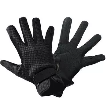 Перчатки для верховой езды Klaus Waffle Light Gloves KF2 Unisex Black Black (XS) чёрный