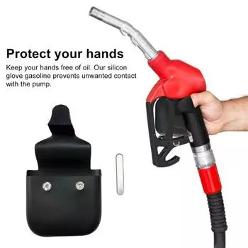 Перчатки для заправки Yousheng 1/2 шт., многоразовые силиконовые перчатки для рук, удобная ручка, простое управление топливным насосом, магнитные перчатки, перчатки для бензобака белый