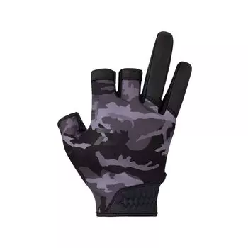 Перчатки для защиты от холода DAIWA Game Gloves 3 Cut Black Camo M Fishing DG-6523W