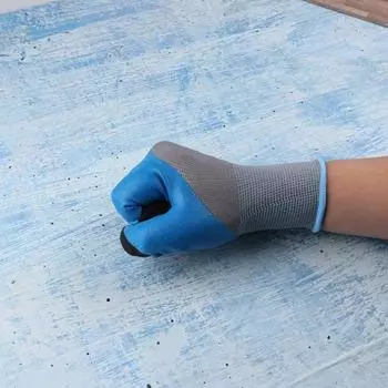 Перчатки для защиты рук Yousheng 2 шт., защитные рабочие перчатки, нескользящие, дышащие, износостойкие, универсального применения, перчатки для садоводства синий