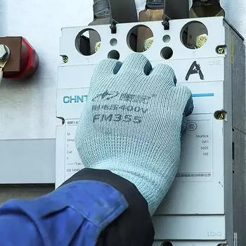 Перчатки для защиты труда, защитные перчатки от электричества, резиновые перчатки для работы электрика, нескользящие защитные перчатки, изолированные перчатки