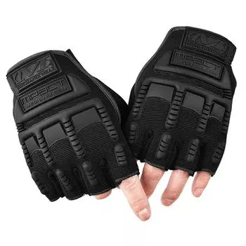 Перчатки Free Soldier Half-Finger для военных фанатов Tactical Non-slip SEAL Special Forces Combat Fighting чёрный