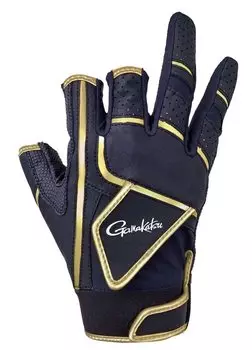 Перчатки Gamakatsu CORDURA Tournament GM7290 L 3-cut Black/Gold