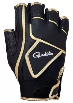 Перчатки Gamakatsu CORDURA Tournament GM7293 M 5-cut Black/Gold