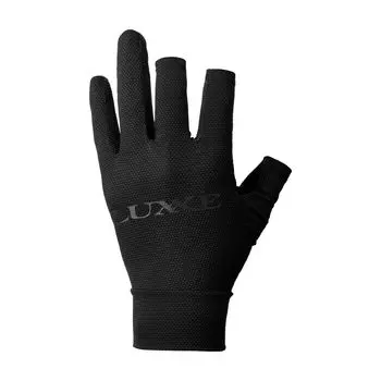 Перчатки Gamakatsu Luxe TEOTECT 3 Finger Cut черные M LE7003 #1