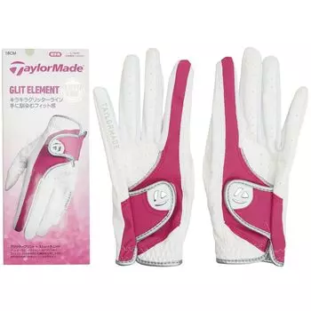 Перчатки Grit Element, пара 18, перчатки для гольфа 23SS N9491618 [TaylorMade] Размер белый/розовый