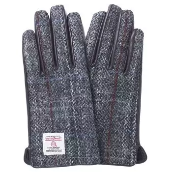 Перчатки HARRIS TWEED Кожа [7th HEAVEN] [Harris Tweed] Женские AY-15AWGL-001 (Серый) серый