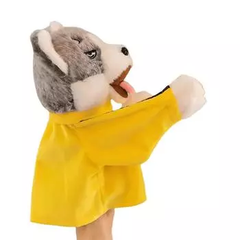 Перчатки Хаски Кукла Интерактивная Мягкая Перчатка Кукла Собака Действие Игрушка Веселый Бокс Хаски Сложная Игрушка со Звуком для Взрослых Детей CHINA