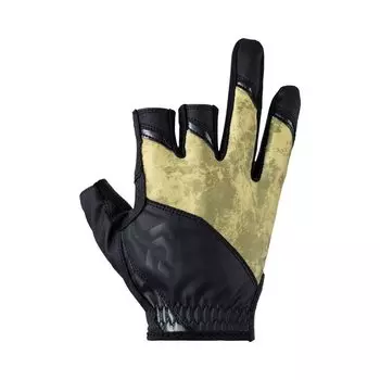 Перчатки Ice Dry R Padded Gloves 3 Cut Bottom Yellow M [Daiwa] DG-2023