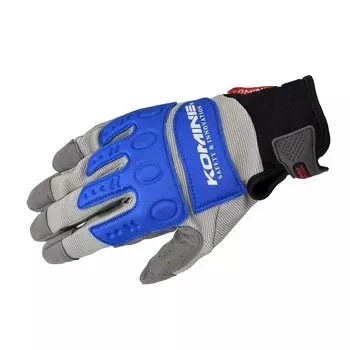 Перчатки инструктора по мотоциклам KOMINE Pro EX KOMINE L 725 для осени и серо-синего цвета GK-134 весна, лето,