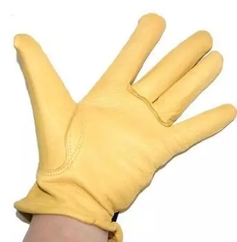 Перчатки из кожи NAPA Deerskin Thinsulate, желтые, размер S жёлтый