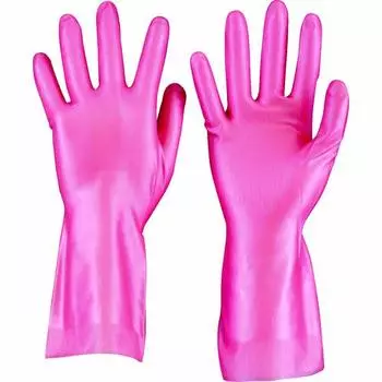 Перчатки из натурального каучука TRUSCO, тонкие, розовые, размер M DPM-5496-PM розовый