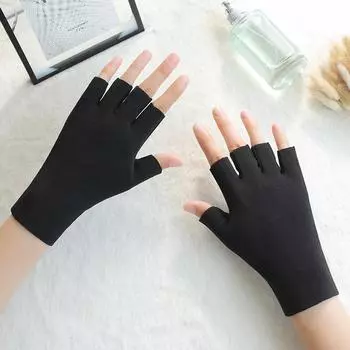 Перчатки из немецкого бархата с сенсорным экраном на половину ладони, теплые, с защитой пальцев от холода, универсальные, для мужчин и женщин, для вождения, для взрослых, для набора текста и письма average size