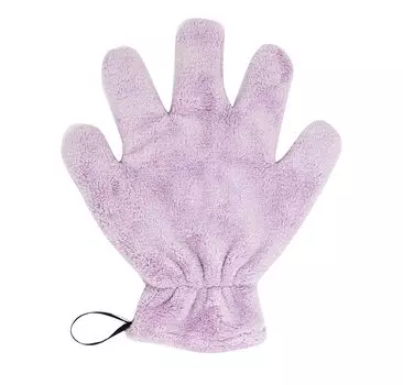 Перчатки Jc Plus Quick Dry, 1 шт., полотенце для сушки волос, перчатка для сушки волос, сушилка, впитывающая воду, быстросохнущая микрофибра [пушистый 20376] фиолетовый