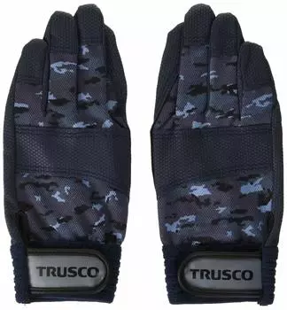 Перчатки камуфляжные TRUSCO PU синие M TPU-CMB-M