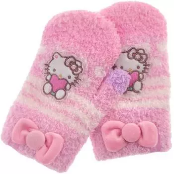 Перчатки-крылышки Hello Kitty Heart Cutie Pink Ribbon от Sanrio Girls LGHKG60020, популярный персонаж в Корее