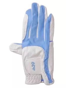 Перчатки Mic Golf 39 FIT39 унисекс размер L (МИКРОФОН ГОЛЬФ) MGF-220N Праворукий (для левшей) Синий/Белый