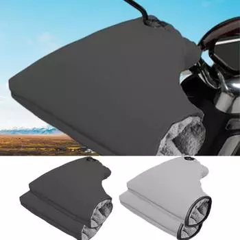 Перчатки на руль, зимние, водонепроницаемые, теплые, для езды на снегоходе, перчатки, теплые перчатки для езды на велосипеде в холодную погоду чёрный