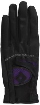 Перчатки ONOFF черные x фиолетовые 22 см BLK22 женские (Левая рука) ОГ7221-02