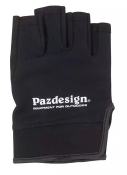 Перчатки Pazdesign 5 Fingerless Cool Dry Gloves II Black White L PGV-038