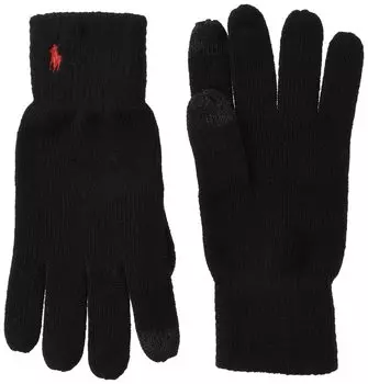 Перчатки Ralph Gloves Recycled Touch Glove Black [Polo Lauren] [Бывшие в употреблении] чёрный