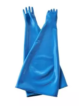 Перчатки резиновые Hanaki для перчаточного ящика Hana Robe K72 1 пара (Изогнутый)