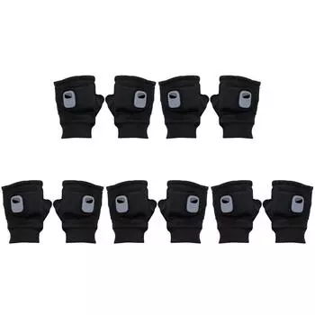 Перчатки с электроподогревом, ветрозащитные перчатки без пальцев, мужские и женские, зимние, обязательные (черный)