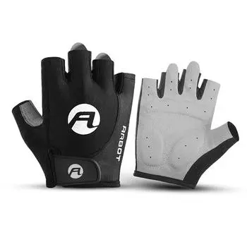 Перчатки с половиной пальца для езды на велосипеде на открытом воздухе противоскользящие, устойчивы к поту, дышащие и ударопрочные, подходят для различных сценариев M