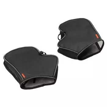 Перчатки с ручкой мотоцикла. 1 пара летних дышащих уличных перчаток для электровелосипеда, подходящих для защиты от солнца на большинстве мотоциклов, скутеров. чёрный