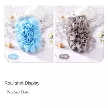 Перчатки с шариками для ванны улучшают кровообращение, мягкие, простые в использовании, бестселлер, можно использовать повторно, роскошный цветок для ванны, пилинг, долговечный