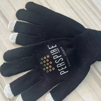 Перчатки с трехпальцевым принтом и офсетной печатью, модные, самые продаваемые перчатки с закрытыми пальцами в цветных блоках