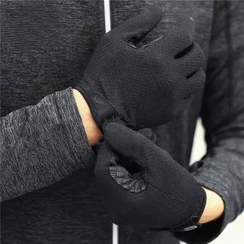 Перчатки с закрытыми пальцами, летние, мужские, дышащие, для спорта на открытом воздухе, для велоспорта, путешествий, спорта, нескользящие, для женщин, для фитнеса, для рук M