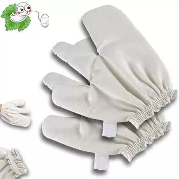 Перчатки Шелковые массажные перчатки Аюрведический массаж, Шелковые перчатки с эластичными запястьями One Size